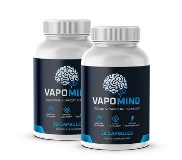 VapoMind dietary supplement bottle for brain wellness
